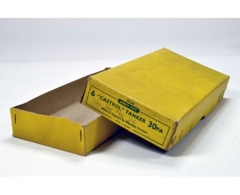 Dinky No. 30PA Empty Trade box for Castrol Tanker that would have originally contained 6 vehicles. Some light overmarking on 