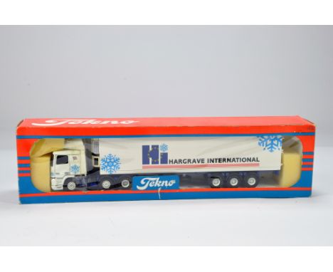 Tekno 1/50 Diecast Truck Issue. DAF XF Fridge Trailer. Hargrave International. NM to M in Box.