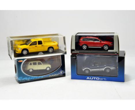 Diecast vehicle group comprising Spark Models, Motoart, Autoart and Solido. NM to M in Boxes. (4)