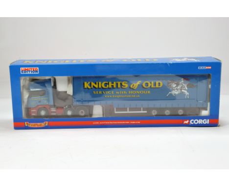 Corgi 1/50 Commercial Truck Diecast Issue. Hauliers of Renown. CC13706. Scania R Series Curtain Trailer. Knights of Old. NM t