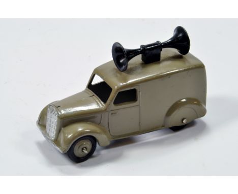 Dinky No. 34c Loud Speaker Van with fawn body. VG to E. 