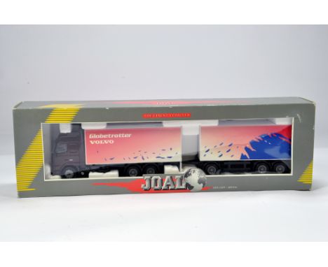 Joal 1/50 Commercial Truck Diecast Issue. Volvo Box and Trailer. Globetrotter Volvo. NM to M in Box.