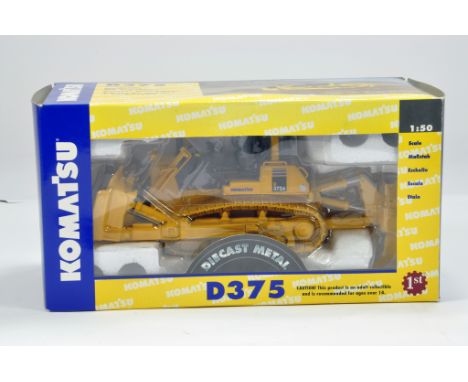 First Gear 1/50 Diecast Issue. Komatsu D375 Bulldozer. NM to M in Box.