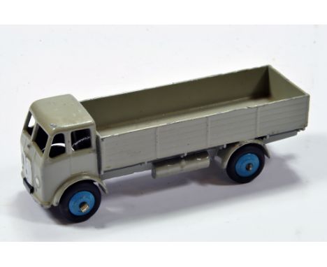 Dinky No. 25R Forward Control Lorry in light grey with mid-blue ridged hubs. Nice example is VG to E. 