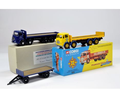 Corgi Commercial Truck Diecast Duo. Code 3 Issues.  ERF (Allisons) plus Foden S21 Blue Circle. NM to M in Boxes. (2)