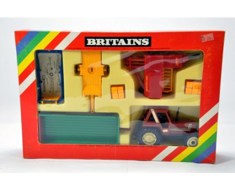 Britains 1/32 Fiat Tractor and Implement Set. NM to M in VG to E  Box.