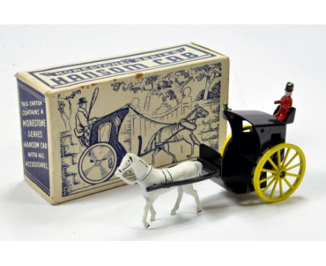 Morestone Hansom Cab with Horse, cab and driver. Missing a light otherwise E in VG Box.