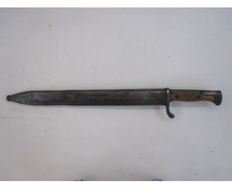 WWI German Cito butcher bayonet with scabbard 