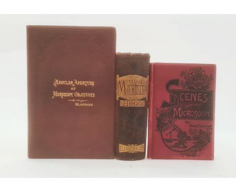 Hogg, Jabez "The Microscope ...", New Edition, George Routledge & Sons, colour frontis with tissue guard, colour plates, foxi