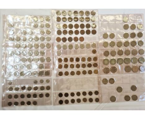 Album (WH Smiths) of mixed UK and foreign coins from Queen Victoria to 1970's, containing silver, nickel and bronze coins 