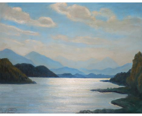 ‡Frank O. Salisbury (1874-1962)Loch QuoichSigned titled and dated 1950Oil on canvas57 x 70cmProvenance:By direct descent from