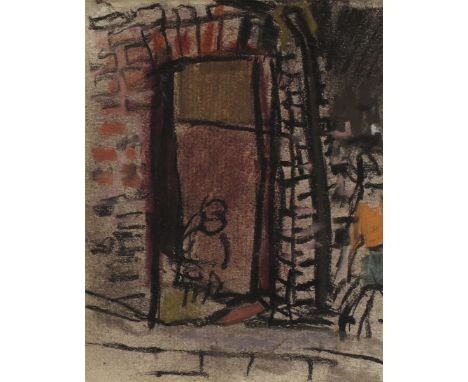 ‡Joan Eardley RSA (Scottish 1921-1963)Close MouthPastel12 x 9.75cmProvenance:Eardley Estate Inventory No. ED/355The Compass G