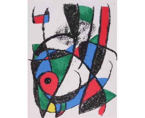 ‡Joan Miro (Spanish 1893-1983)Composition No. 1 1975Lithograph published at Mourlot Studio Paris32 x 24.5cmProvenance:William