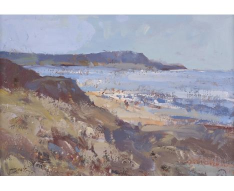 ‡William Dealtry (1915-2008)Scottish coastal landscapeSigned and stampedOil on panel26.5 x 38cmProvenance:Brian Sinfield Gall