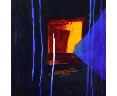 ‡Martyn Brewster (b.1952)Night Music No. 110Signed titled and dated 2000 versoOil on canvas unframed35.5 x 35.5cmProvenance:P