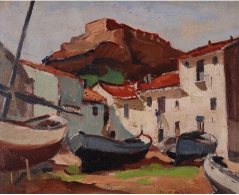 ‡Philip Naviasky (1894-1983)Boats on the shore at low tideSignedOil on canvasboard36 x 45cmLots 104 to 172 - The Property of 