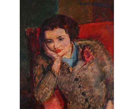 ‡Ruskin Spear CBE RA (1911-1990)Portrait of Ida the artist’s nieceSignedOil on board29 x 26cmProvenance:Fosse Gallery Glouces