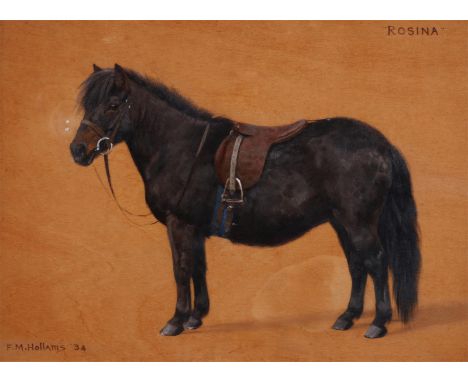 ‡Frances Mabel Hollams (1877-1963)RosinaSigned titled and dated ‘34Oil on panel25.5 x 35.5cm