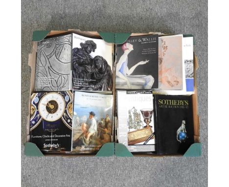 A collection of antiques related books and fine art auction catalogues