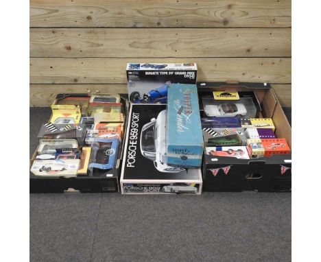 A collection of diecast model vehicles, to include Vanguard, Corgi and Matchbox, mostly boxed, together with a Vosper Electri