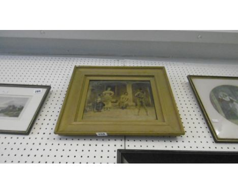 PRINT ON GLASS, CLASSICAL SCENE