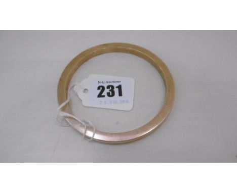 LARGE 9ct ROSE GOLD BANGLE 