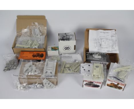 Milicast, Matador Models, Other - A boxed group of 1:76 scale resin military model vehicle kits. Lot includes Milicast BB003 