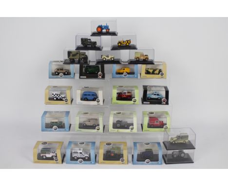 Oxford Diecast - a collection of 24 1:76 scale Oxford vehicles to include Oxford Military, Oxford Commercials, Oxford Emergen