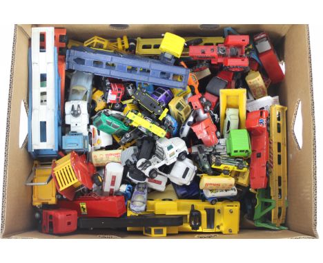 Majorette - Britains - Corgi - Matchbox - A large quantity of play worn vehicles in various scales including Matchbox # K-3 B