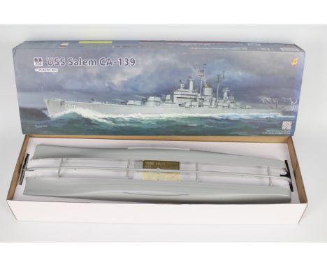 Very Fire / Blue Ridge Models -  A boxed plastic 1:350 scale Blue Ridge Models VF350919 USS Salem CA-139 model ship kit. The 