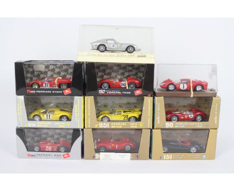 Brumm - Solido - 10 x boxed models in 1:43 scale including a 1956 Ferrari D50 # S024, a 1970 512M # R228, a 1960 250 TRS # R9