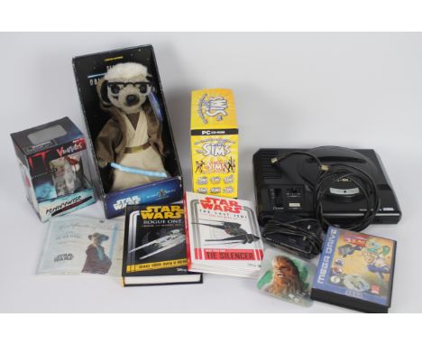 Sega, Others - An unboxed Sega Mega Drive console with a boxed Sega Earth Worm Jim2 with signs of play appearing Good overall