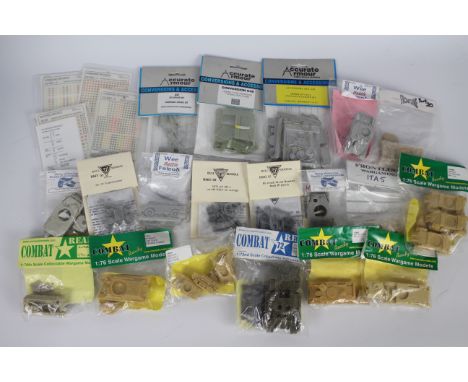 Cromwell Models, Accurate Armour, Wee Battle Friends, Bull Models - A collection of bagged and sealed resin and white metal m