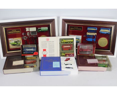 EFE - Matchbox Yesteryear - 8  x boxed items including four limited edition 3 x vehicles sets, two framed wall display models