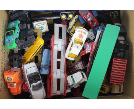 Matchbox - Corgi - Maisto - A quantity of 40 plus play worn vehicles in various scales including several Matchbox # K-10 car 