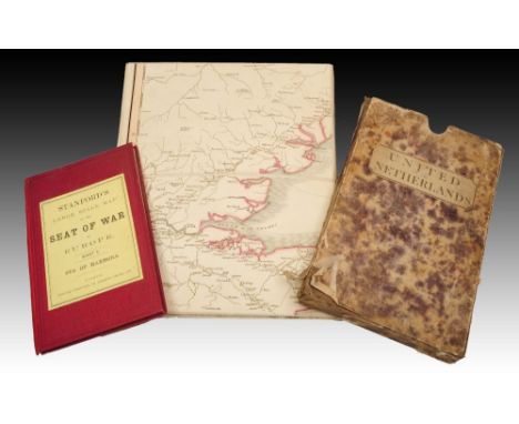 STANFORD'S Large scale map of the SEAT OF WAR Sheet 3 Marmora. Together with UNITED NETHERLANDS, map in slipcase 1816. some w