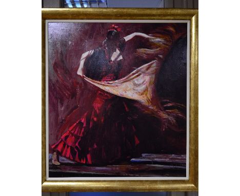 FLETCHER SIBTHORPE (BRITISH 1967) 'EL CHAL (THE SHAWL)', a limited edition hand embellished canvas print 50/295, signed verso