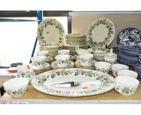 A ROYAL WORCESTER 'LAVINIA' DINNER SERVICE, to include cups, saucers, sandwich plates, dinner plates etc (over 65 pieces) (co