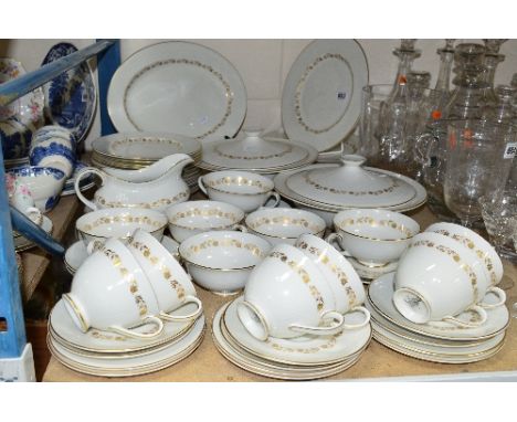 ROYAL DOULTON 'FAIRFAX' TEA/DINNERWARES, TC1006, to include two tureens, meat platter, gravy boat/stand, six cups and saucers