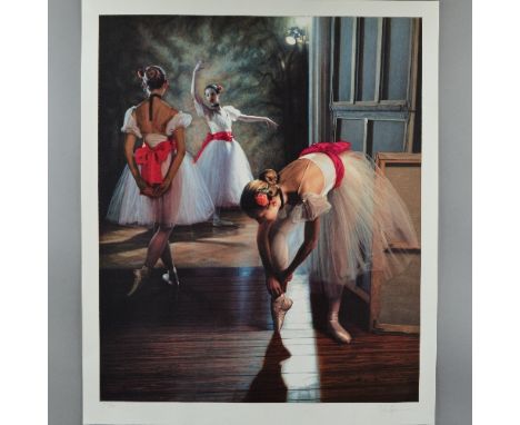 DOUGLAS HOFMANN (AMERICAN 1945) 'RED SASH' a limited edition artist proof print 6/19, signed and numbered in pencil, unmounte