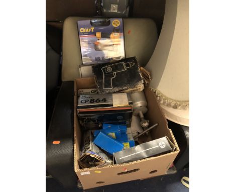 A COLLECTION OF WORKSHOP AIR TOOLS, including Driver wrench, Brad nailers, drills, air hammer, etc