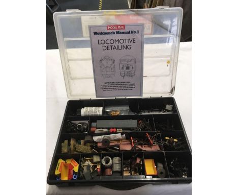 PLASTIC BOX OF MODEL ENGINE SPARE PARTS
