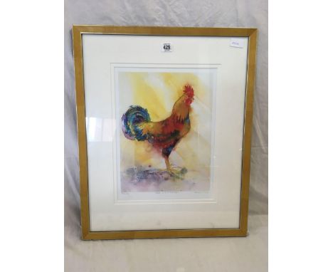 F/G LIMITED EDITION PRINT, 36/195, TITLE ' SHAKE A TAIL FEATHER' BY SHARLZ