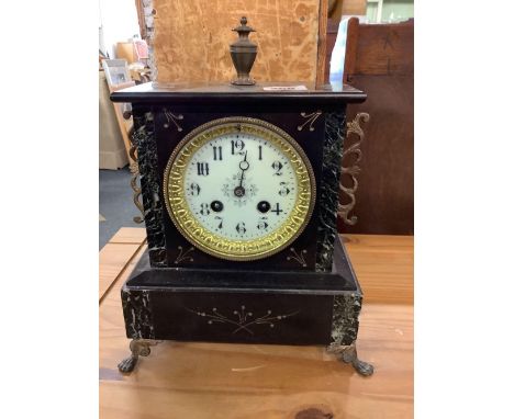 VICTORIAN MANTLE CASED CLOCK