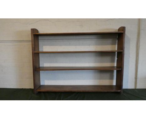 An Edwardian Four Shelf Open Bookcase in Oak, 138cm Wide 