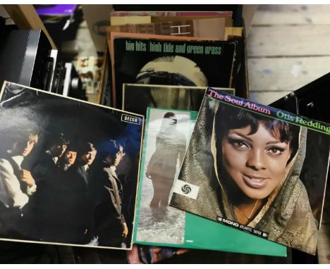 A quantity of LP records, Rolling Stones; etc. 