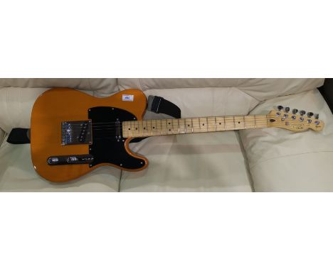 A Fender Squier Telecaster guitar, maple neck 