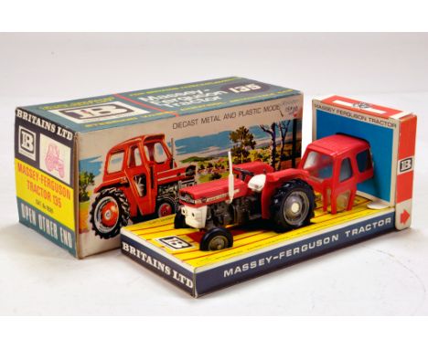 Britains 1/32 Farm Issue comprising No. 9529 Massey Ferguson 135 Tractor. Fine example is E to NM in E Box.