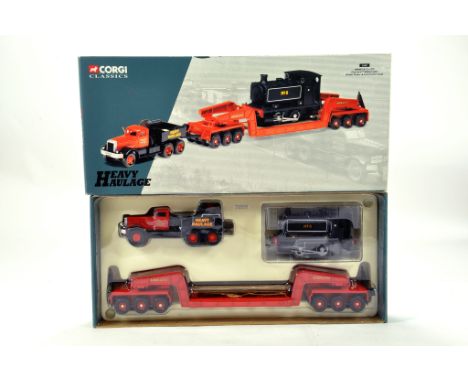 Corgi 1/50 diecast truck issue comprising No. CC31007 Diamond T Ballast, Girder Trailer and Loco Load in livery of Annis and 