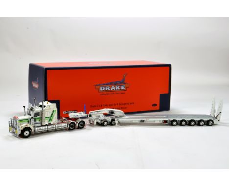 Drake Collectibles by TWH 1/50 diecast precision truck issue comprising Kenworth C509 Prime Mover Tractor with 2 x 8 Dolly an